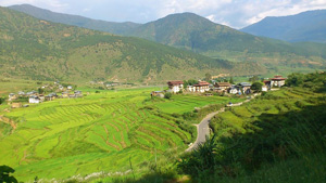 ブータンの農村風景