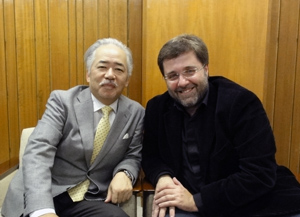 （左）小林一男教授、（右）ヴィート・クレメンテ氏