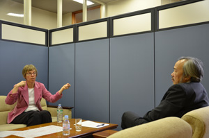 インタビュー風景